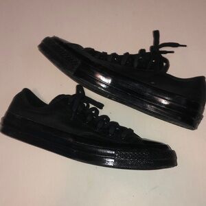 Size 7 Converse All Star All-Black Low Top Sneakers